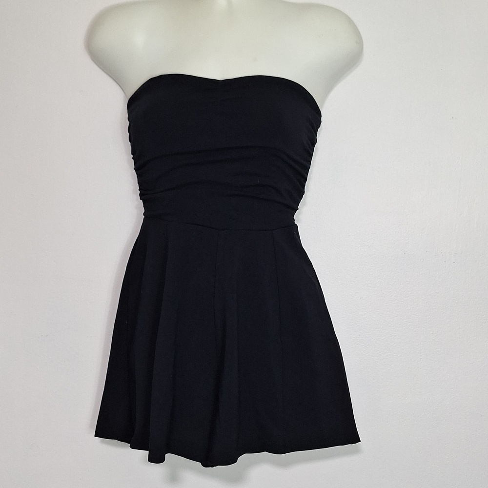 Express Strapless Romper Black